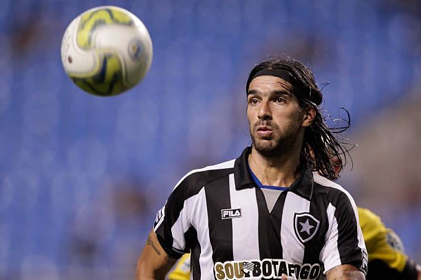 Sebastián Abreu footballers who have played for the most clubs RIO DE JANEIRO, BRAZIL - JANUARY 26: El Loco Abreu of Botafogo in action during a match against Madureira as part of the Rio State Championship 2011 at Engenhao Stadium on January 26, 2011 in Rio de Janeiro, Brazil.