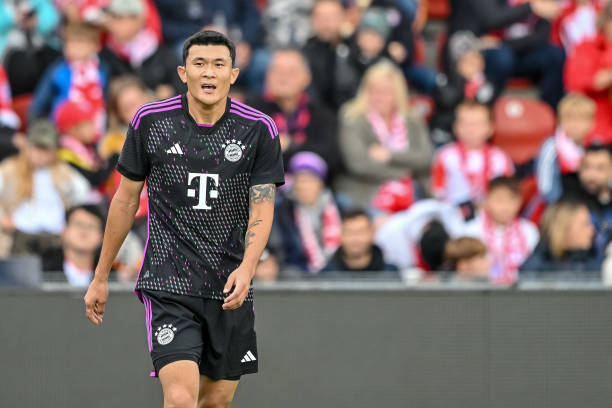 Kim Min-jae best defenders in the world 2023 UNTERHACHING, GERMANY - AUGUST 7: Minjae Kim of Bayern Muenchen Looks on during the pre-season friendly match between FC Bayern München and AS Monaco at Sportpark Unterhaching on August 7, 2023 in Unterhaching, Germany.