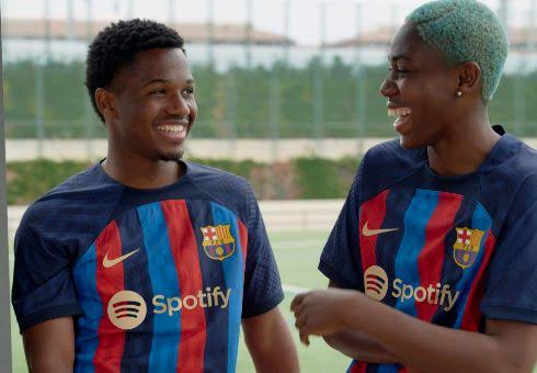 Barcelona Spotify football shirt sponsorshp deals 
