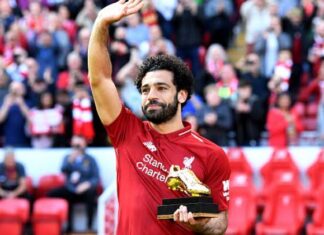 Mohammed Salah Golden boot 2018