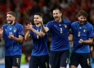 Italy countries good at soccer