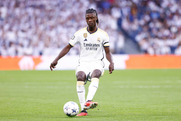 Eduardo Camavinga Soccer Players who can play multiple positions MADRID, SPAIN - SEPTEMBER 20: Eduardo Camavinga of Real Madrid in action during the UEFA Champions League, Group C, football match played between Real Madrid and Union Berlin at Santiago Bernabeu stadium on September 20, 2023, in Madrid, Spain.