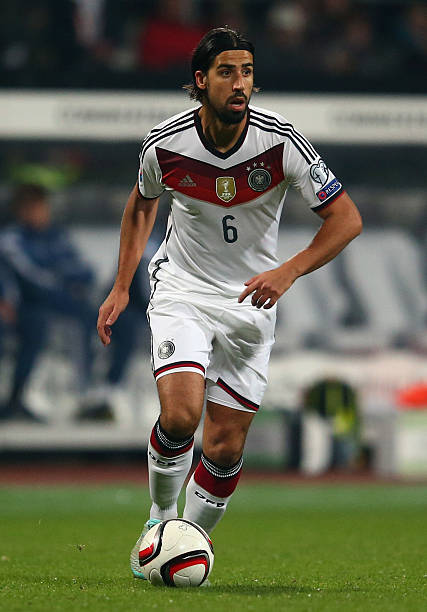 Sami Khedira best Muslim Soccer players NUREMBERG, GERMANY - NOVEMBER 14: Sami Khedira of Germany controles the ball during the EURO 2016 Qualifier between Germany and Gibraltar and Grundig-Stadion on November 14, 2014 in Nuremberg, Germany. 
