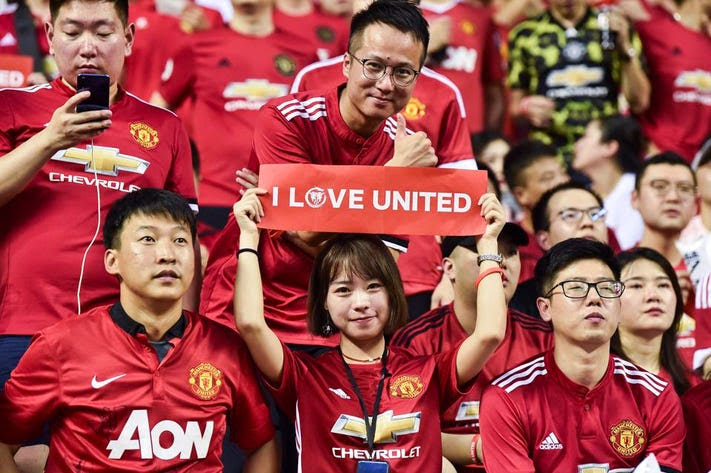 Manchester United football fans in Asia