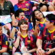 Thai fans of Neymar and Barcelona during the FC Barcelona Asia Tour on June 8, 2013 in Bangkok, Thailand.