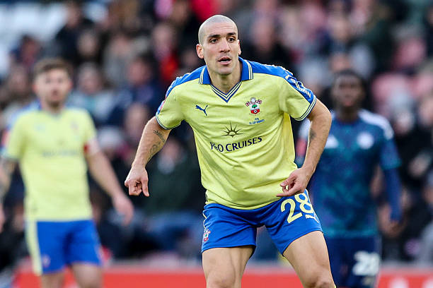 SOUTHAMPTON, ENGLAND - FEBRUARY 14: Oriol Romeu of Southampton during the Emirates FA Cup Fourth Round match between Southampton and Leicester City on February 14, 2026 in Southampton, England.