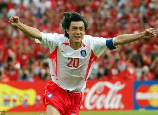 Hong Myung-Bo Asian players at the World Cup