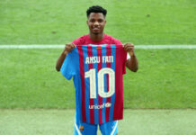 Ansu Fati number 10 FC Barcelona
