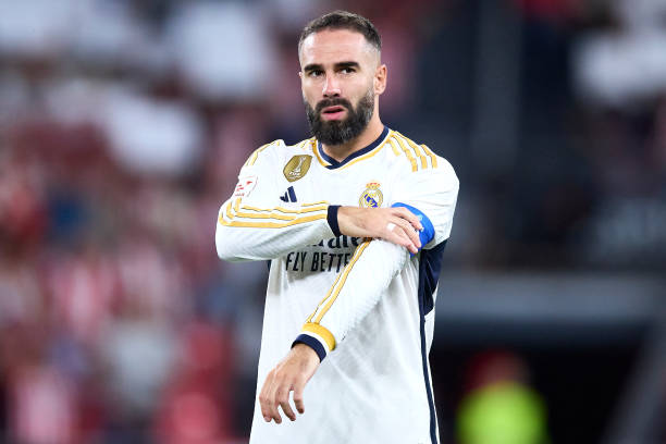 Dani Carvajal best right-backs in the world Daniel Carvajal of Real Madrid Cf during the LeLiga EA Sports match between Athletic Bilbao and Real Madrid CF at Estadio de San Mames, in Bilbao, Spain, on August 13, 2023.