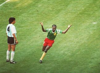 Top football upsets Cameroon vs. Argentina (1990 FIFA World Cup)