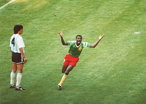 Top football upsets Cameroon vs. Argentina (1990 FIFA World Cup)