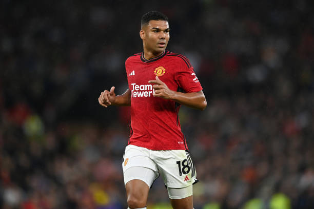Casemiro best defensive midfielders MANCHESTER, ENGLAND - AUGUST 14: Casemiro of Manchester United during the Premier League match between Manchester United and Wolverhampton Wanderers at Old Trafford on August 14, 2023 in Manchester, England.