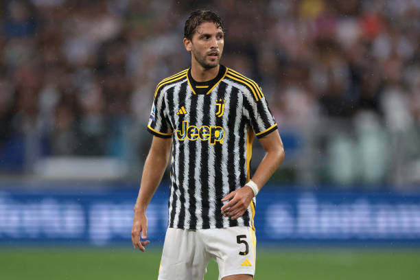 Manuel Locatelli best defensive midfielders TURIN, ITALY - AUGUST 27: Manuel Locatelli of Juventus looks on during the Serie A TIM match between Juventus and Bologna FC at Allianz Stadium on August 27, 2023 in Turin, Italy.