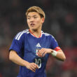 LONDON, ENGLAND - MARCH 31: Ritsu Doan of Japan during the international friendly match between England and Japan at Wembley Stadium on March 31, 2026 in London, England.