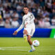 MADRID, SPAIN - APRIL 21: Trent Alexander-Arnold of Real Madrid CF in action during the Spanish League, LaLiga EA Sports, football match played between Real Madrid CF and Deportivo Alaves at Bernabeu stadium on April 21, 2026, in Madrid, Spain.