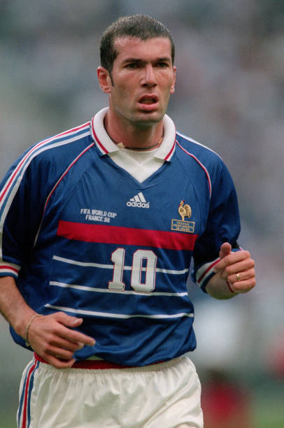 18 June 1998, Paris - FIFA World Cup - France v Saudi Arabia - Zinedine Zidane of France.
