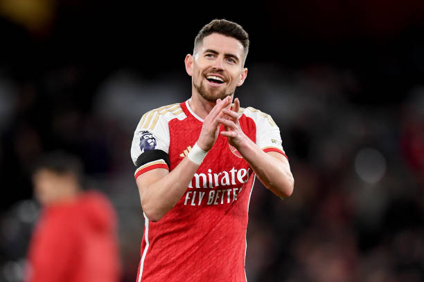 Jorginho best penalty takers in football LONDON, ENGLAND - APRIL 23: Jorginho of Arsenal applauds the fans after the team's victory in the Premier League match between Arsenal FC and Chelsea FC at Emirates Stadium on April 23, 2024 in London, England.