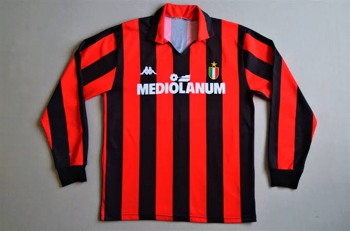 AC Milan 1988 football jersey best football Jerseys in history 