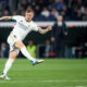 Toni Kroos best set-piece takers in football Toni Kroos of Real Madrid is kicking the ball during the La Liga EA Sports match between Real Madrid and Atletico de Madrid at Stadium Santiago Bernabeu in Madrid, Spain, on February 4, 2024.