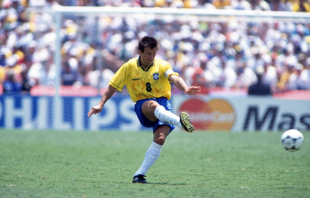 Dunga best defensive midfielders in football history Dunga of Brazil during the 1994 FIFA World Cup final match between Brazil and Italy at Rose Bowl on July 17, 1994 in Los Angeles Pasadena, California.