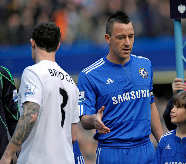John Terry and Wayne Bridge’s girlfriend, Vanessa Perroncel Soccer Players Who Slept With Their Teammate’s Partners Chelsea's captain John Terry (R) fails to get a hand shake from Manchester City's English defender Wayne Bridge (L) before the English Premier League football match between Chelsea and Manchester City at Stamford Bridge in London, England on February 27, 2010