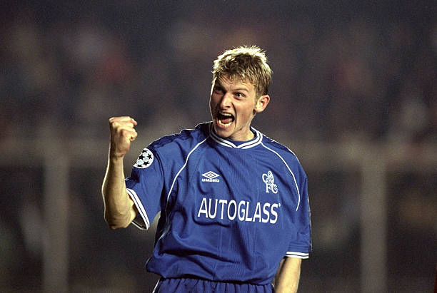 Tore Andre Flo best super subs in football history 20 Oct 1999: Joy for Chelsea scorer Tore Andre Flo in the UEFA Champions League Group H game against Galatasaray at the Ali Sami Yen Stadium in Istanbul, Turkey. Chelsea won 5-0.