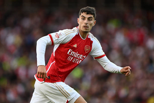 Why Did Arsenal Sign Kai Havertz and What Does He Do? LONDON, ENGLAND - AUGUST 02: Kai Havertz of Arsenal in action during the pre-season friendly match between Arsenal FC and AS Monaco at Emirates Stadium on August 02, 2023 in London, England.
