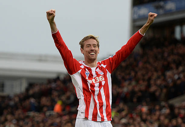 Peter Crouch best super subs in football history STOKE ON TRENT, ENGLAND - FEBRUARY 28: Peter Crouch of Stoke City celebrates scoring the first goal during the Barclays Premier League match between Stoke City and Hull City at Britannia Stadium on February 28, 2015 in Stoke on Trent, England. 