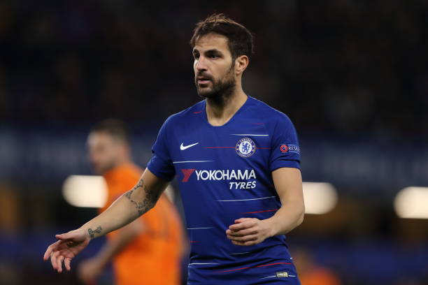 Cesc Fabregas greatest playmakers in football history LONDON, ENGLAND - NOVEMBER 29: Cesc Fabregas of Chelsea during the UEFA Europa League Group L match between Chelsea and PAOK at Stamford Bridge on November 29, 2018 in London, United Kingdom