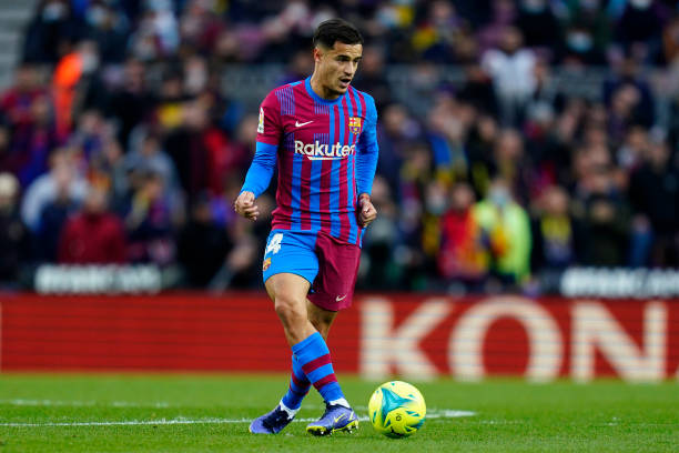 Philippe Coutinho Barcelona biggest flops in football history Philippe Coutinho of FC Barcelona during the La Liga match between FC Barcelona and Real Betis played at Camp Nou Stadium on December 04, 2021 in Barcelona, Spain.