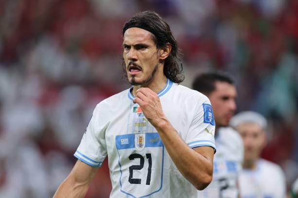 Edinson Cavani most underrated soccer players in history LUSAIL CITY, QATAR - NOVEMBER 28: Edinson Cavani of Uruguay during the FIFA World Cup Qatar 2022 Group H match between Portugal and Uruguay at Lusail Stadium on November 28, 2022 in Lusail City, Qatar.