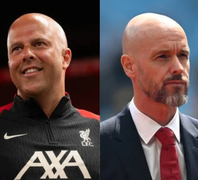 Arne Slot and Erik Ten Hag Manchester United vs Liverpool Preview, Team News, Tickets & Prediction
