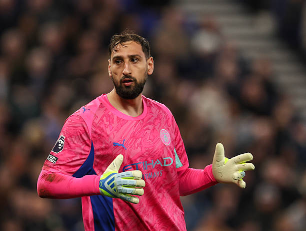 LIVERPOOL, ENGLAND - MAY 4: Manchester City's Gianluigi Donnarumma in action during the Premier League match between Everton and Manchester City at Hill Dickinson Stadium on May 4, 2026 in Liverpool, United Kingdom. Gianluigi Donnarumma best goalkeepers in the world