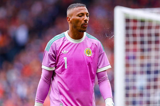 Glasgow, United Kingdom - May 30: Goalkeeper Eloy Room of Curacao looks on during the international friendly match between Scotland and Curacao at Hampden Park on May 30, 2026 in Glasgow, United Kingdom. 