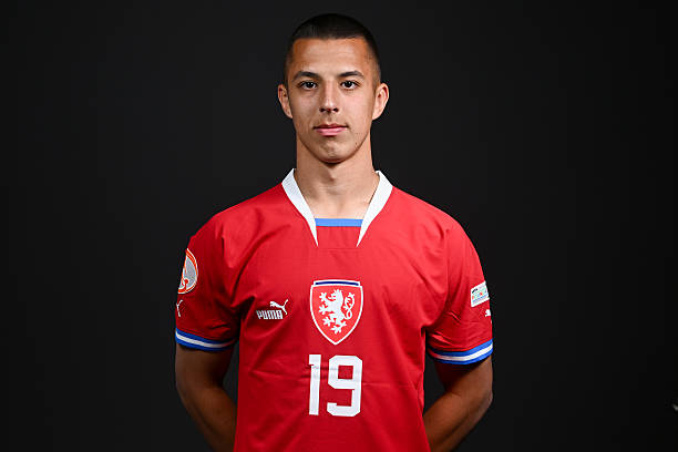 TIRANA, ALBANIA - MAY 18: Hugo Sochurek of Czechia poses for a portrait during the UEFA European Under-17 Championship 2024/25 Media Session on May 18, 2025 in Tirana, Albania