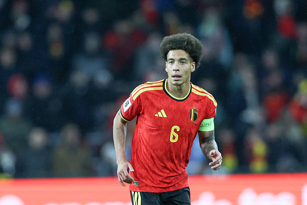 LIEGE, BELGIUM - 2025/11/18: Axel Witsel of Belgium seen during European World Cup Qualifiers 2026 football match between Belgium and Liechtenstein at Stade Maurice Dufrasne (Liege). Final score Belgium 7 : 0 Liechtenstein.