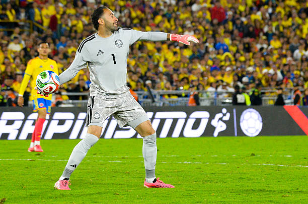 Colombia's goalkeeper David Ospina during the last friendly match between Colombia and Costa Rica in Bogota's El Campin Stadium, Colombia on June 1, 2026.