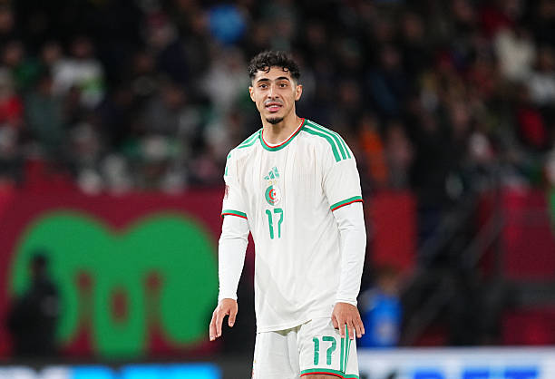 Fares Chaibi of Algeria looks on during the AFCON Group C match between Algeria and DR Congo at Moulay El Hassan Stadium, Rabat, Morocco on January 6, 2026.
