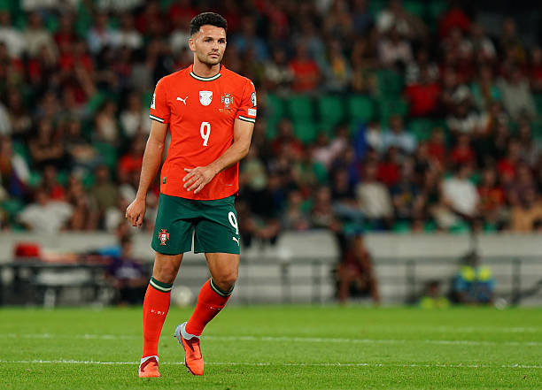 LISBON, PORTUGAL - OCTOBER 14: Goncalo Ramos of Portugal during the FIFA World Cup 2026 Qualifier match between Portugal and Hungary at Estadio Jose Alvalade on October 14, 2025 in Lisbon, Portugal.