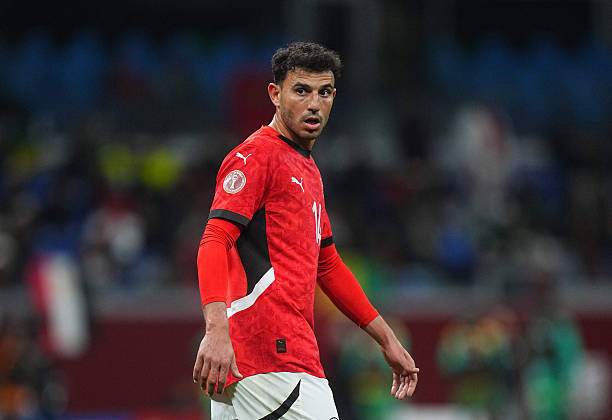 Hamdy Fathy Abdelhalim Abdel Fatth of Egypt looks on during the quarter final match between Senegal and Egypt at Tangier Stadium, Tangier, Morocco on January 14, 2026.