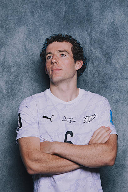 SAN DIEGO, CALIFORNIA - JUNE 09: (EXCLUSIVE COVERAGE) (EDITOR'S NOTE: This image has been digitally altered.) Joe Bell #6 of New Zealand poses for a portrait during the official FIFA World Cup 2026 portrait session on June 09, 2026 in San Diego, California.