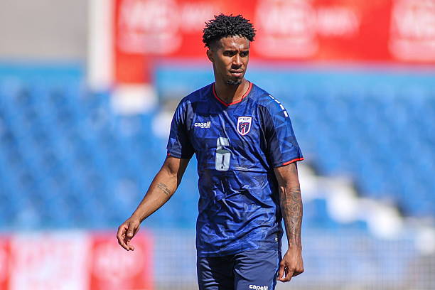 Lisbon, Portugal - May 31: Cabo Verde's Kevin Pina during the international friendly match between Cabo Verde and Serbia at Estadio do Restelo on May 31, 2026 in Lisbon, Portugal.