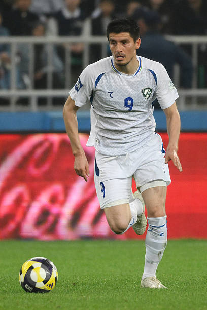 TASHKENT, UZBEKISTAN - MARCH 30: Odiljon Hamrobekov of Uzbekistan runs with the ball during the international friendly match between Uzbekistan and Venezuela on March 30, 2026 in Tashkent, Uzbekistan.