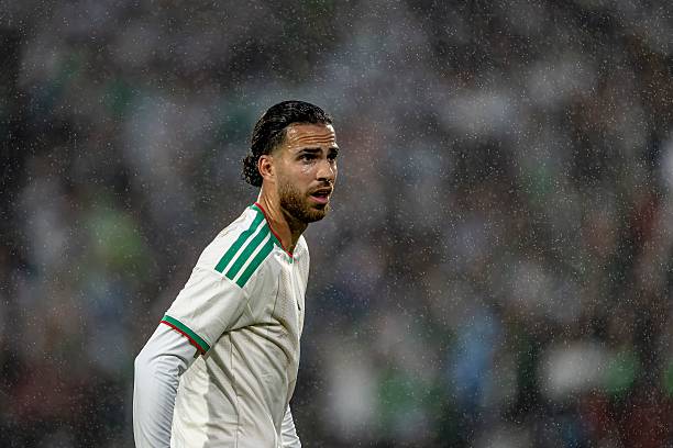 Ramiz Zerrouki of Algeria during the 2026 World Cup friendly match between the Netherlands and Algeria at Stadium De Kuip in Rotterdam, the Netherlands, on June 3, 2026.