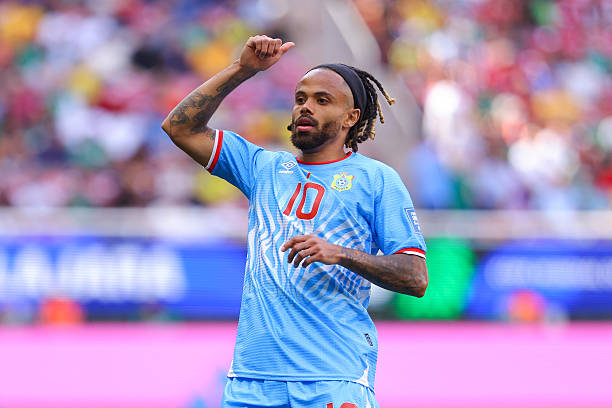 ZAPOPAN, MEXICO - MARCH 31: Theo Bongonda of Congo reacts during the FIFA World Cup 2026 Play-Off tournament final match between Congo DR and Jamaica at Estadio Guadalajara on March 31, 2026 in Zapopan, Mexico.