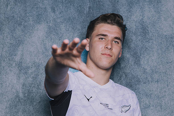 SAN DIEGO, CALIFORNIA - JUNE 09: (EXCLUSIVE COVERAGE) (EDITOR'S NOTE: This image has been digitally altered.) Tyler Bindon #4 of New Zealand poses for a portrait during the official FIFA World Cup 2026 portrait session on June 09, 2026 in San Diego, California.