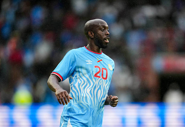 Yoane Wissa (DR Congo) looks on during UEFA International Friendly, DR Congo and Denmark, Stade Maurice Dufrasne, Liege, Belgium on June 03 2026.