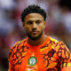 Maduka Okoye single WARSAW, POLAND - JUNE 3: Goalkeeper Maduka Okoye of Nigeria looks on during the international friendly match between Poland and Nigeria at PGE Narodowy on June 3, 2026 in Warsaw, Poland