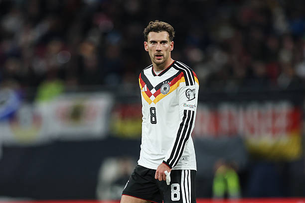 LEIPZIG, GERMANY - 2025/11/17: Leon Goretzka of Germany seen during European World Cup Qualifiers 2026 football match between Germany and Slovakia at RedBull (Leipzig). Final score Germany 6 : 0 Slovakia.